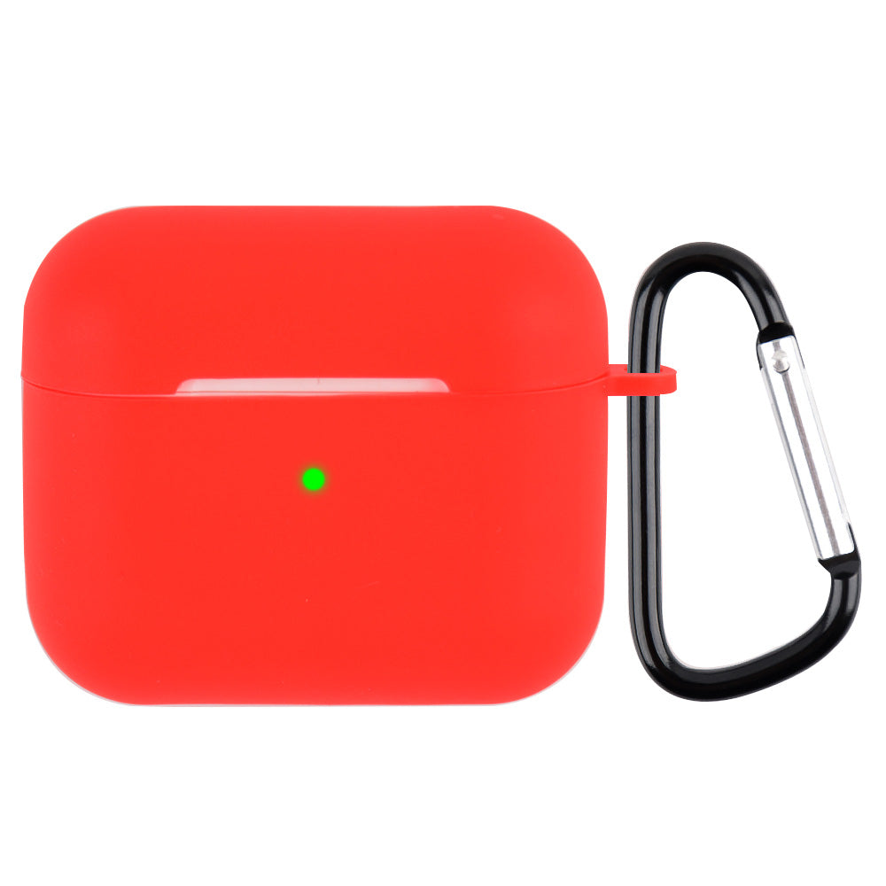 Scratch Resistant Full Protective Silicone Skin Earphone Case Cover with Carabiner for Apple AirPods 3 Scratch Resistant Full Protective Silicone Skin Earphone Case Cover with Carabiner for Apple AirPods 3